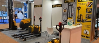 Ayerbe exhibió sus transpaletas eléctricas en la feria Logistics & Automation