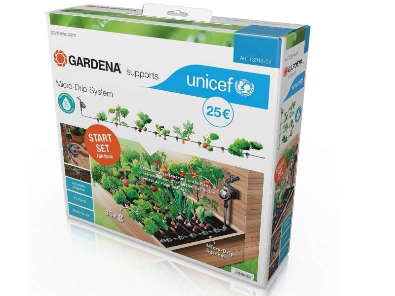 Gardena lanza una edición limitada del Sistema Micro-Drip en apoyo a Unicef 