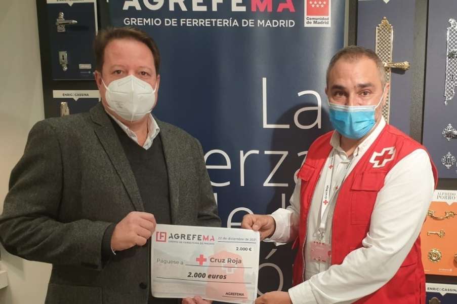 AGREFEMA dona 2.000€ a Cruz Roja para los afectados por el volcán de La Palma