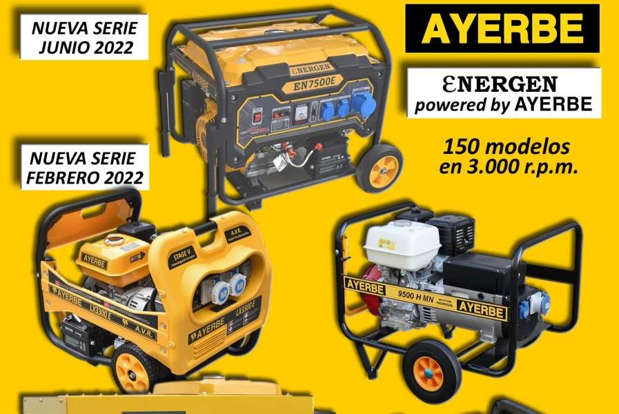 Ayerbe presenta la nueva gama de generadores Energen Power 