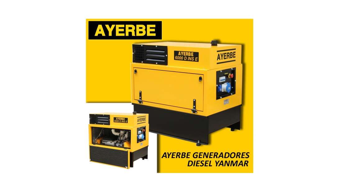 Ayerbe presenta una nueva serie de generadores diésel YANMAR 6 KVA