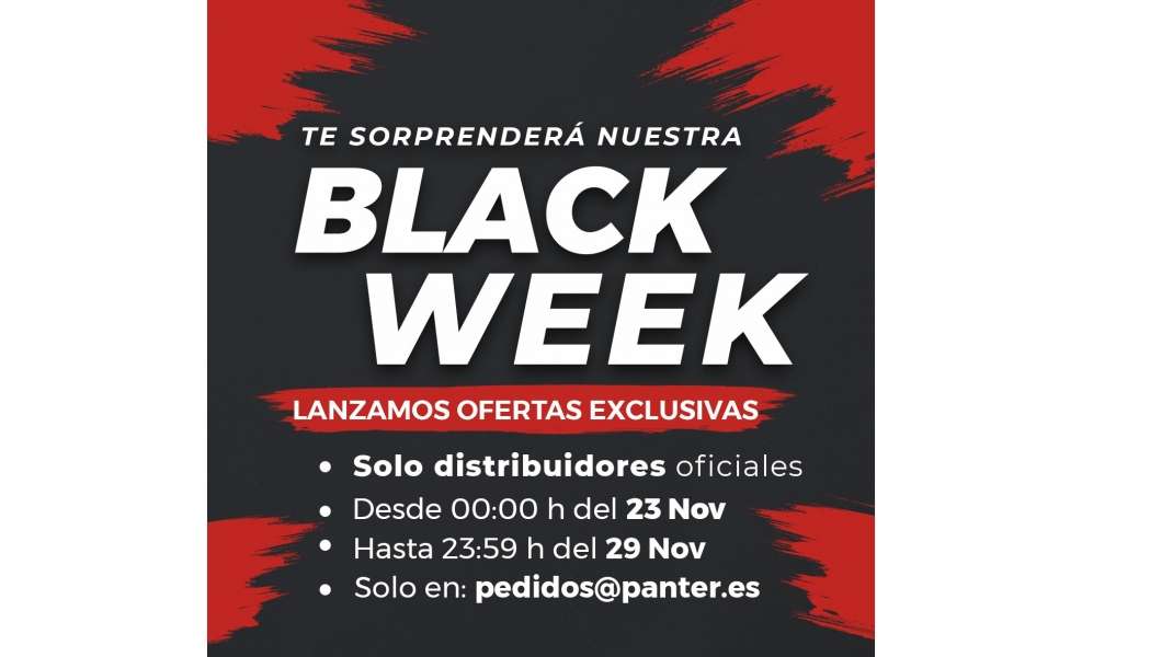 PANTER lanza la PANTER BLACK WEEK en apoyo a sus distribuidores oficiales