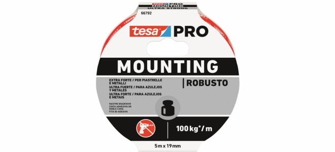tesa presenta su nueva cinta ultrarresistente: tesa Mounting PRO Ultra Strong
